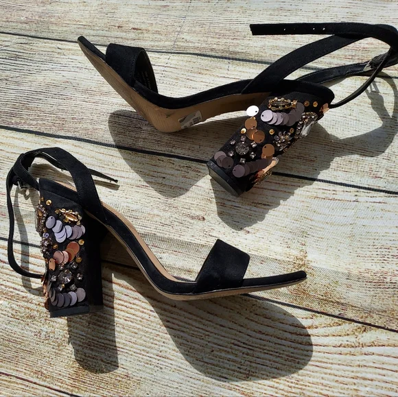 Aldo LUCIAA-98 Jewel Embellished Sandals - Picture 1 of 5